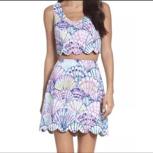 Lilly Pulitzer Oh Shell Yeah Skirt Set